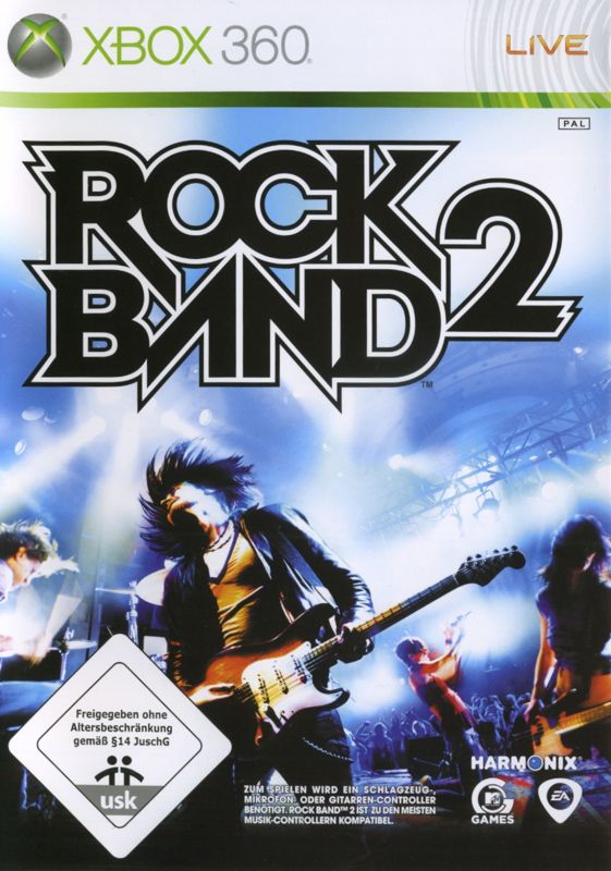 Rock Band 2 box art for Xbox 360